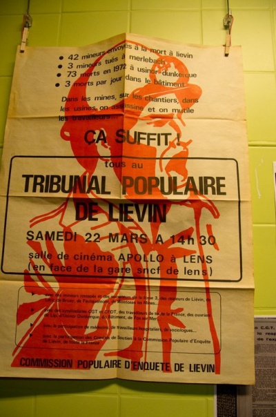 Tribunal populaire - Lens mars 1975 - Catastrophe de Liévin décembre 1974